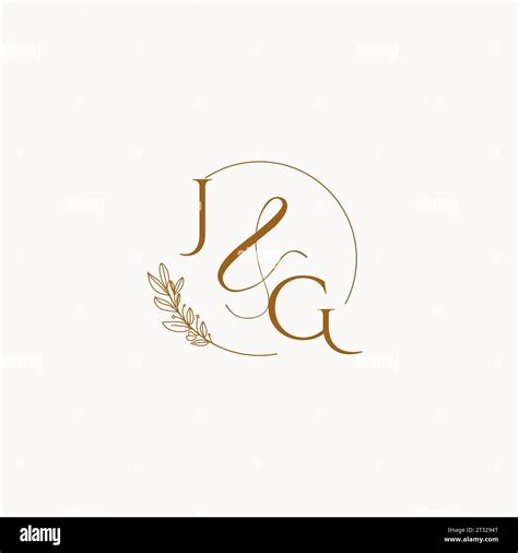 JG initial wedding monogram logo design ideas Stock Vector Image & Art - Alamy