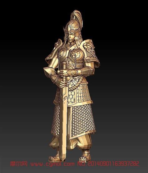 持剑大将军3D模型_历史角色_动画角色_3D模型免费下载_摩尔网