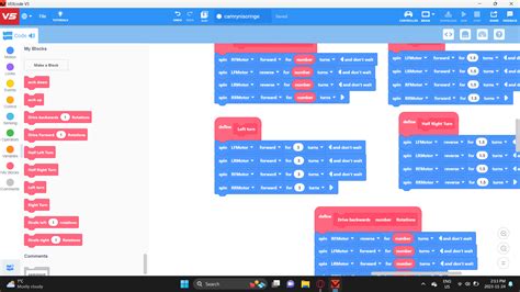 Image result for Brain Screen. Pressing Vexcode V5