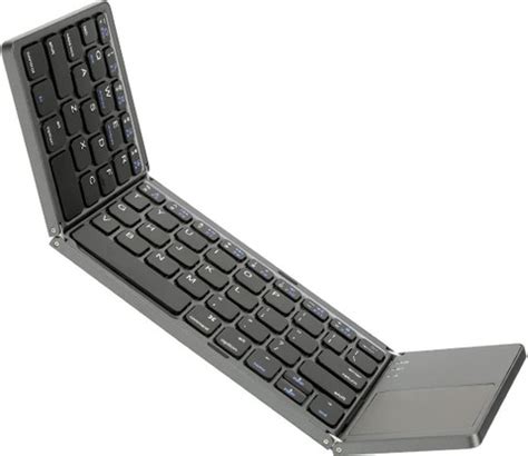 VOOCME Foldable Bluetooth Wireless Portable Keyboard with Touchpad ...