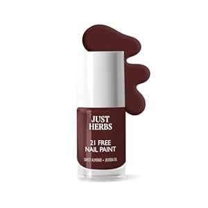 Just Herbs Nail Polish 21 Chemical Free Formula Quick Dry Long Lasting ...