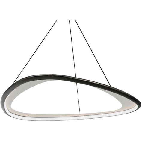 WAC Lighting PD-41433-30-BC Oyster Pendant Black Chrome in the Pendant ...