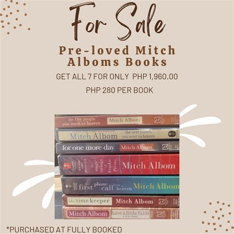 Mitch Albom Books, Hobbies & Toys, Books & Magazines, Fiction & Non ...