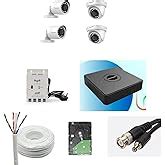 Buy PRAMA 2MP Full HD CCTV kit with 4 Channel DVR + 1 Outdoor & 1 ...