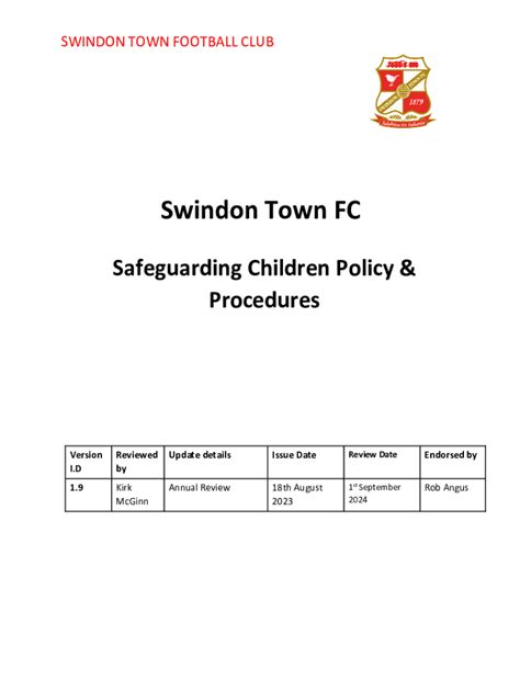 Fillable Online Safeguarding-and-Child-Protection-Policy-and- ... Fax ...