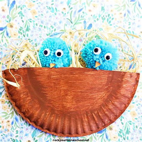 Bird Nest Craft: How to Make with a Paper Plate- Rock Your Homeschool