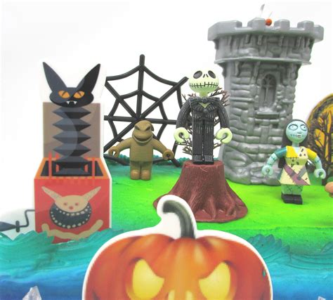 Nightmare Before Christmas 17 Piece Birthday Cake Topper Set Featuring ...
