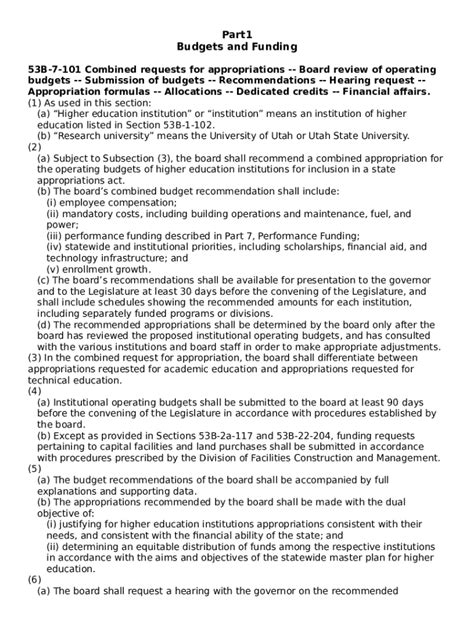 FY23 Appropriation Request Budget Guidelines - le utah Doc Template ...