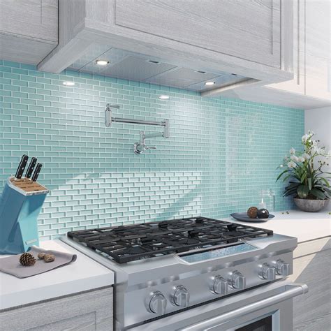 Turquoise glass brick tile – Artofit