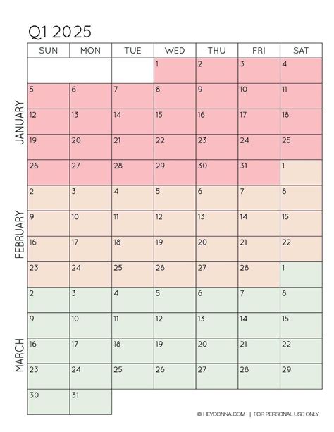 Download a Free Three Month Calendar Template for Easy Planning
