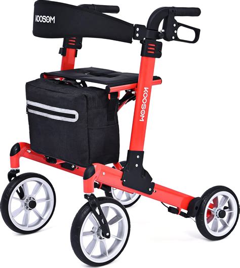 Amazon.com: Aluminum Roller Walker with Seat, Elderly Roller Walker ...