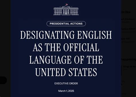 Trump signs order designating English as the official language of the US