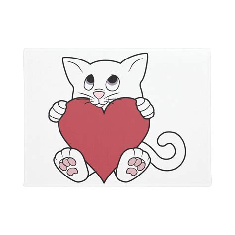 cat drawing valentines
