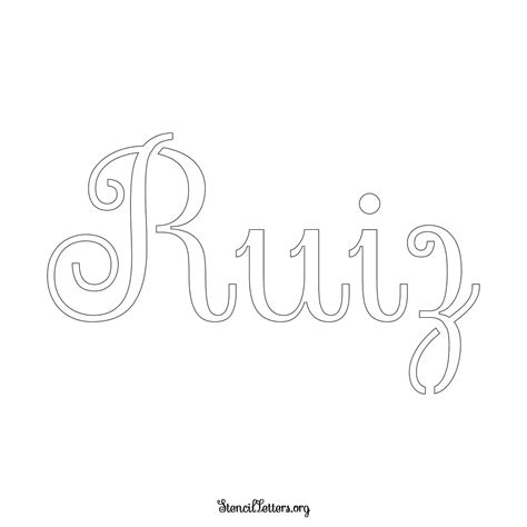Free Printable Family Name Lettering Stencils in 5 Unique Alphabet ...