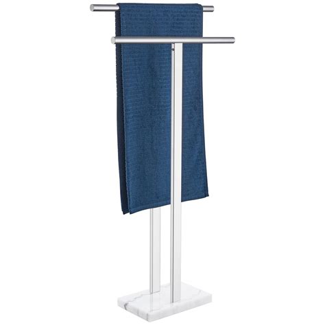Amazon.com: KOKOSIRI Floor Stand Towel Rack for Bathroom 2-Tier Free ...