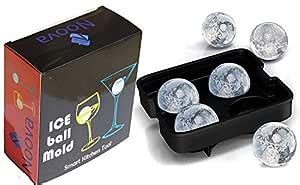 Buy BLAPOXE Whiskey Silicon Ice Cube Ball Maker Mold Sphere Mould Brick ...