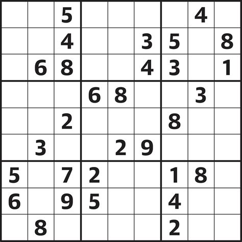 Free Printable Sudoku Puzzles Easy 1