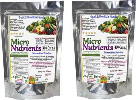 Jio Green garden Store Organic Micro Nutrients Fertilizer (400 + 400 G ...