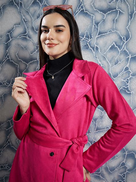 Athena Single-Breasted Suede Overcoat With Belt – Athena Lifestyle