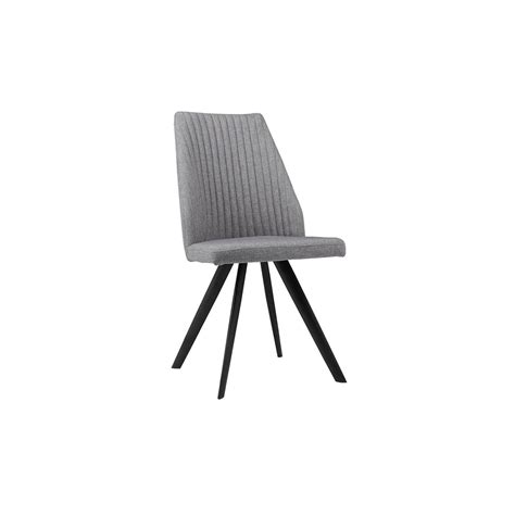 Melbourne Dining Chair in Quilted Grey Fabric – Homestolife.in
