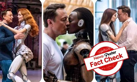 Viral images showing Elon Musk’s humanoid wives are AI-generated