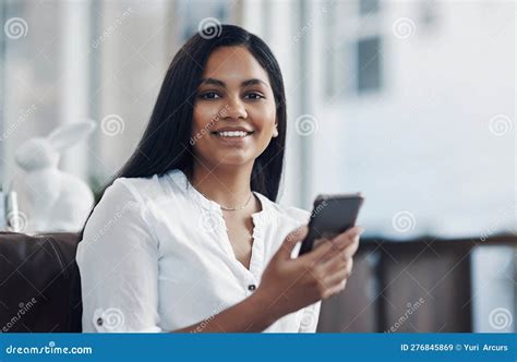 My Connections are always Close by. Portrait of a Young Businesswoman ...