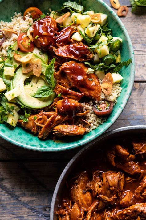Weeknight Saucy Pineapple BBQ Chicken Bowls. - Half Baked Harvest