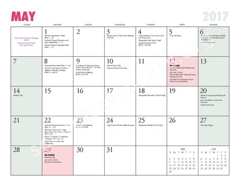 2016 - 2017 ESD Calendar and Parent Handbook | Edmonds School District ...