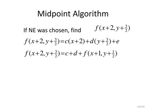 Midpoint Line Algorithm 的图像结果