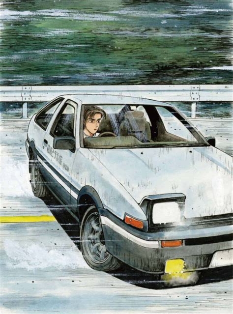 Download Race to the finish with Fujiwara Takumi in Initial D | Wallpapers.com