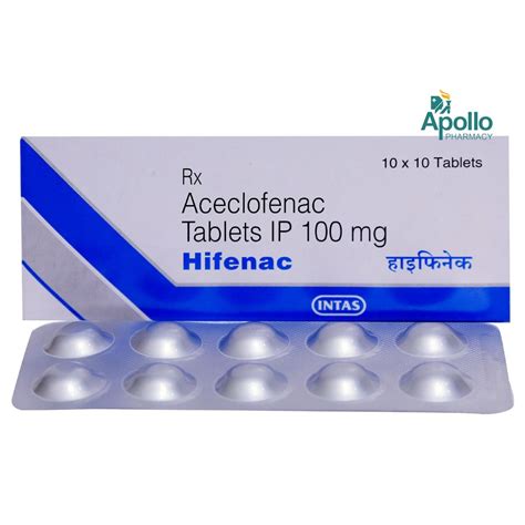 Hifenac Tablet 10's Price, Uses, Side Effects, Composition - Apollo ...