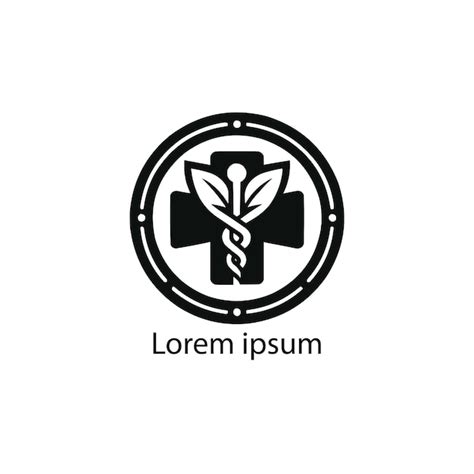 Hospital logo design vector medical cross | Premium Vector