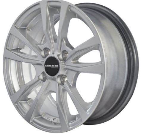 SILVER ALLOY WHEELS Onyx L1678 Silver (Hyper) Satin For All Cars. ALLOY ...