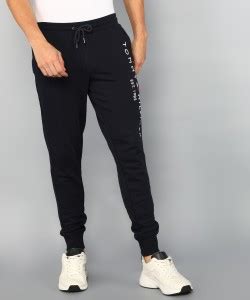 TOMMY HILFIGER Embroidered Men Blue Track Pants - Buy TOMMY HILFIGER ...