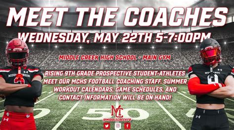Meet the Coaches Night, 123 middle creek park ave, Apex, NC, 22 May ...
