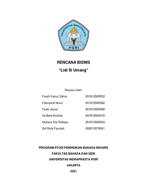 Bussiness Proposal Indonesia 的图像结果