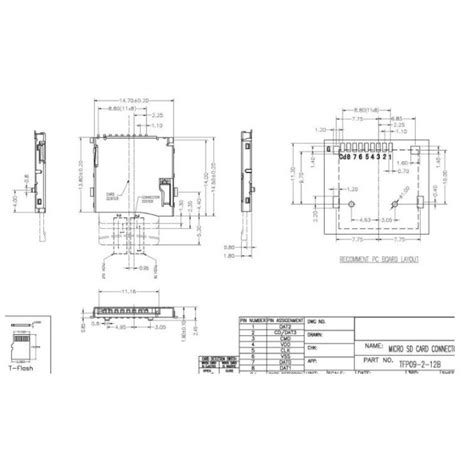 Micro SD Card Connector Push-Push Type 9 Pin Surface Mount buy online ...