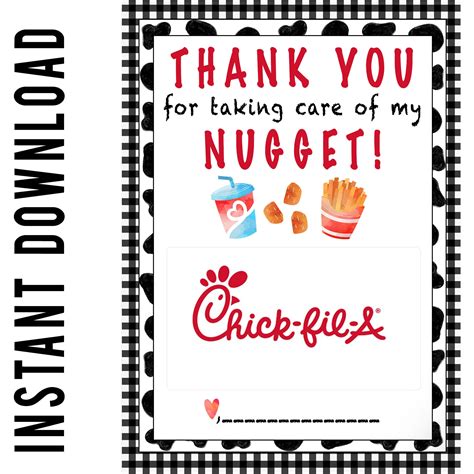 Chick Fil a Teacher Appreciation Printable Free | FREE Printable HQ