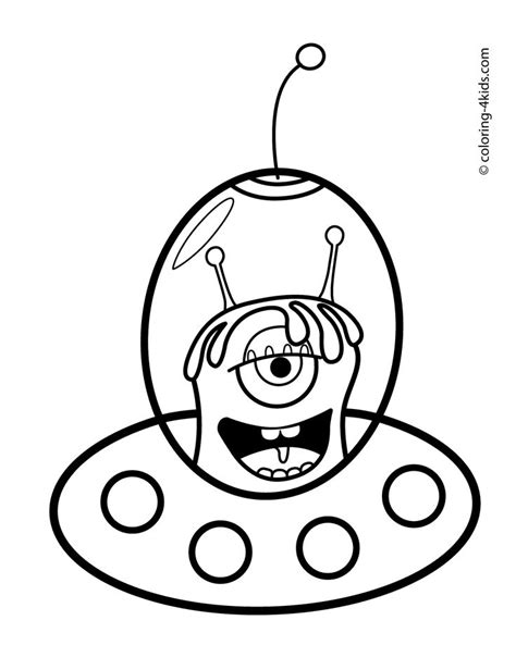 Alien Head Coloring Page 的图像结果