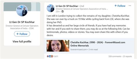 Cheistha Kochhar, An Ex-NITI Aayog Employee Dies in London Accident ...