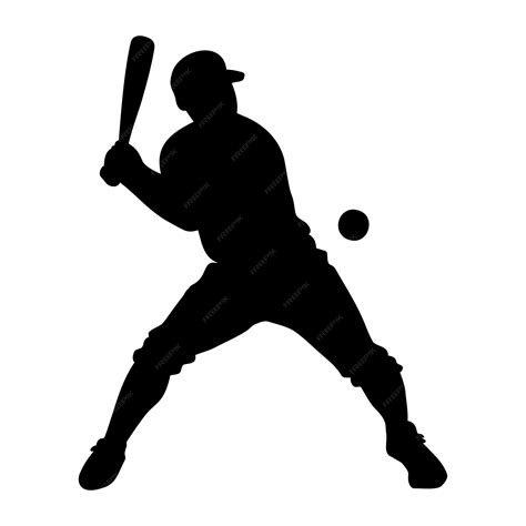 Premium Vector | Baseball player silhouette vector illustration