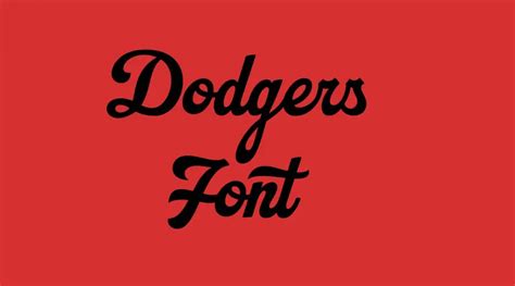 Dodgers Font » Fonts Max