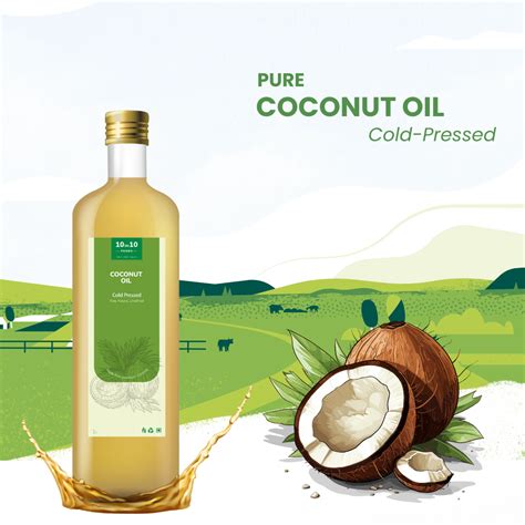 Cold Pressed Coconut Oil (Nariyal) – 10on10Foods