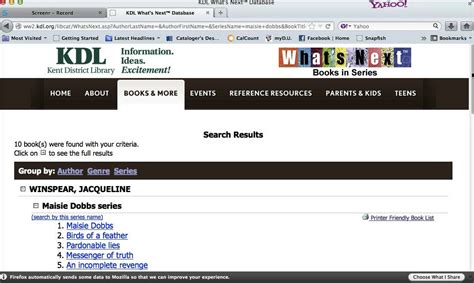 How to use KDL's What's Next Database - YouTube