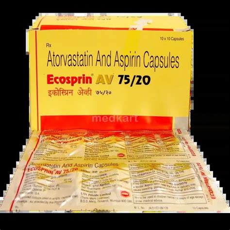 ECOSPRIN AV 75/20MG CAPSULE 10'S Price, Uses, Side Effects ...