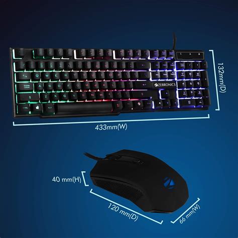 ZEBRONICS Zeb-Fighter Gaming Keyboard and Mouse Combo India | Ubuy