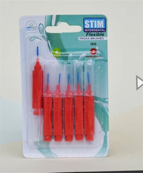 STIM INTERDENTAL PROXA BRUSHES FOR NARROW GAP FLEXIBLE PACK OF 6 Soft ...