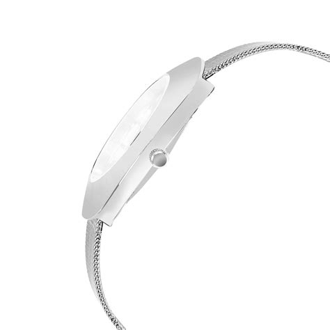 Silver Intermesh Stainless Steel Strap Analog Watch For Men LR142 – HalfPe