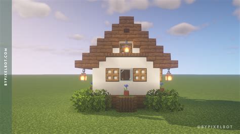 Image result for Minecraft Cottage House Tutorial Step by Step