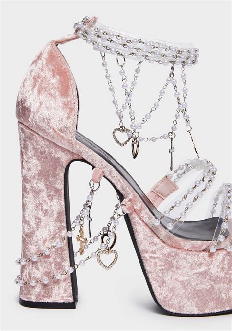 High Heels Shoes Platform Pink